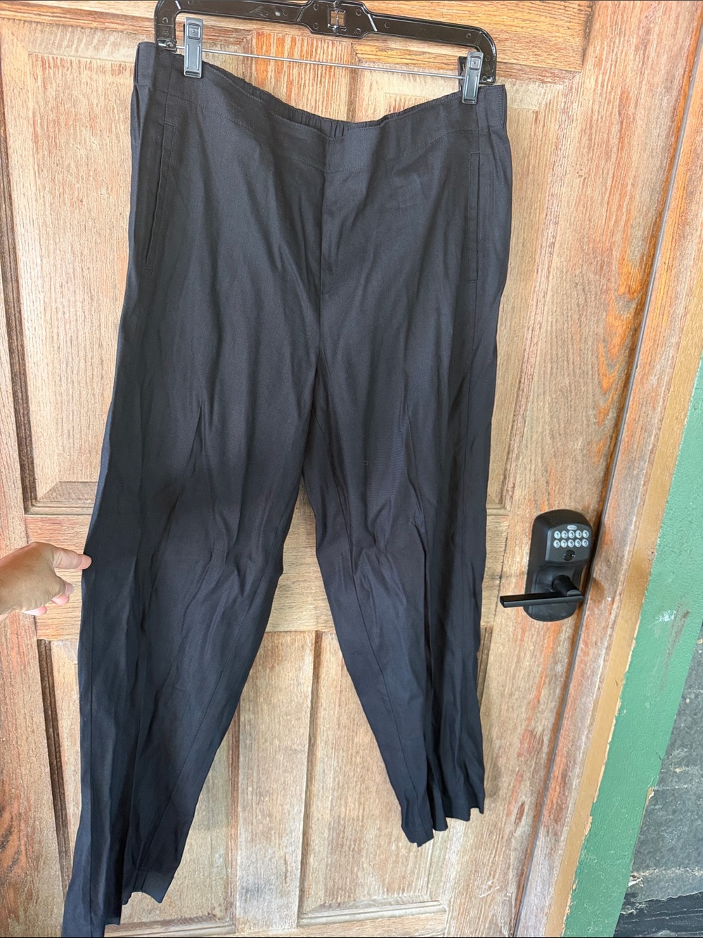 J. Jill Black Women’s Linen Blend Dress Pants - Straight Leg